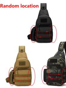 Outdoor Sports Nylon Men'S Chest Bag, Multi-Function Waist Bag, Large Capacity Messenger Bag, Lightweight Shoulder Bag, Multi-Pocket Travel Bag, Convenient Mobile Phone Storage Bag, For Students, Junior High School, High School, Campus, Travel Vacation, Business Trip, Daily Commuting, Shopping, Office, Dating, Outdoor, Fitness, Running, Cycling, Exercise, Hiking And Camping, Birthday Gifts, Holiday Gifts Camo Hiking Accessories Tactical Belt Bag Phone Bag, Thigh Bag, Easter, Running Belt, Camping - Black - View 11