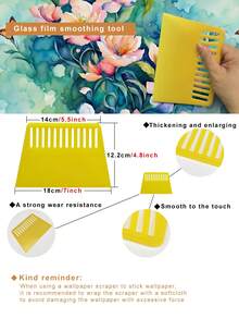 1 Roll 1m/3m/5m Floral, Butterfly, Flower Wallpaper, Suitable For Home Renovation, Room Decoration, Cabinet Refacing, Bathroom Decoration, Vinyl Wall, DIY, Waterproof, Stain-Resistant, Aluminum Foil Wallpaper, Non-Transparent, Covers Stains, Good Flexibility, Easy To Clean, Self-Adhesive Wall, Wallpaper, Wall Stickers - Multicolor - View 9