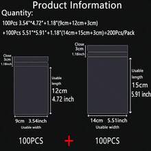 100 túi OPP trong suốt tự dính, túi nhựa tái sử dụng có thể dán kín, dày 0.04mm, hai lớp, thích hợp để đóng gói số lượng lớn quà tặng nhỏ, quà tặng tiệc tùng, đồ chơi, phù hợp với các loại hộp đựng có kích thước khác nhau, có thể dùng để đóng gói quần áo, áo sơ mi, quần tây, v.v. - 100 chiếc - Xem 23