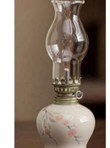 1Pc Ceramic Kerosene Lamp Tea Ceremony Atmosphere Candle Old Butter Lighting Decoration(Without Lamp Oil)