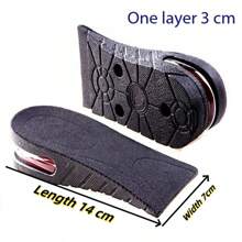 1 Pair Of Multi-Layer Removable Invisible Height Increase Insoles, Adjustable Shock Absorbing Unisex Shoe Inserts