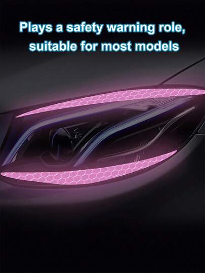 1 Paar reflektierende Auto Scheinwerfer Augenbrauen Aufkleber - langanhaltend, wasserfeste Vinyl Aufkleber für Scheinwerfer, Hauben und Stoßstangen vorne, einzigartiges, auffälliges Design für individuelle Auto Styling, erhöht Nachtsichtbarkeit und verleiht personalisierte Note an Ihr Fahrzeug, einfache DIY Anbringung ohne Rückstände beim Entfernen, reflektierende Scheinwerfer Augenmasken, niedliche Auto Dekorationsaufkleber