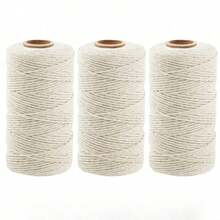 Dây thừng đa năng 300M/100M, dây thừng dày 2mm tự nhiên dùng cho đồ thủ công DIY/dây buộc sân vườn/trang trí tiệc, dây macrame dùng để gói quà cưới - Nhiều màu - Xem 9