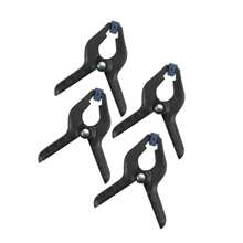 LSHEFKWSGRFBRU  Provides Great Holding Power.4pc Clamp Set: Heavy Duty Plastic Clamps For Garage & Hardware, 1 Year Warranty
