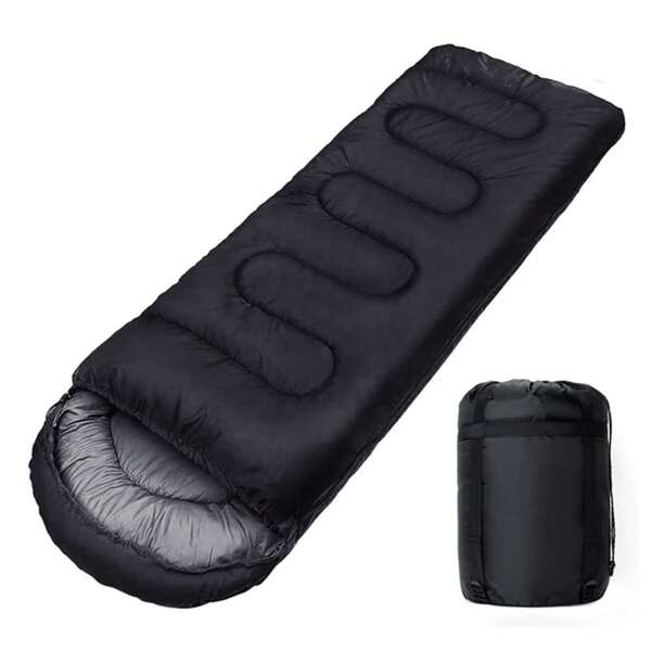 Camping Sleeping Warm Envelope Backpacking Outdoor Mummy Cotton Winter Sleeping Bag