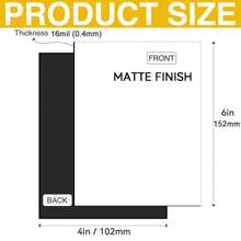 KRYON 4 X 6 Inch 10 PCS Matte Printable Magnetic Sheets Non Adhesive 16 Mils Thickness Magnet Photo Paper For Inkjet Printers