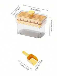 1pc One-Touch Ice Cube Tray, Easy Release Ice Cube Maker, Home Use Fast Freezing Ice Cube Storage Box - Multicolor - View 8