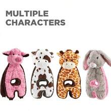 Outward Hound By Charming Pet Cuddle Tugs Pig Plush Interactive Dog Tug Toy - Kéo Bò - Xem 5