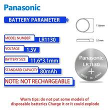 Panasonic 10-100节松下189 LR1130 AG10 SR1130 389 V10GA LR54 SR54碱性纽扣电池，适用于手表、计算器、玩具等。 - LR1130 Panasonic (GF) - 查看 5