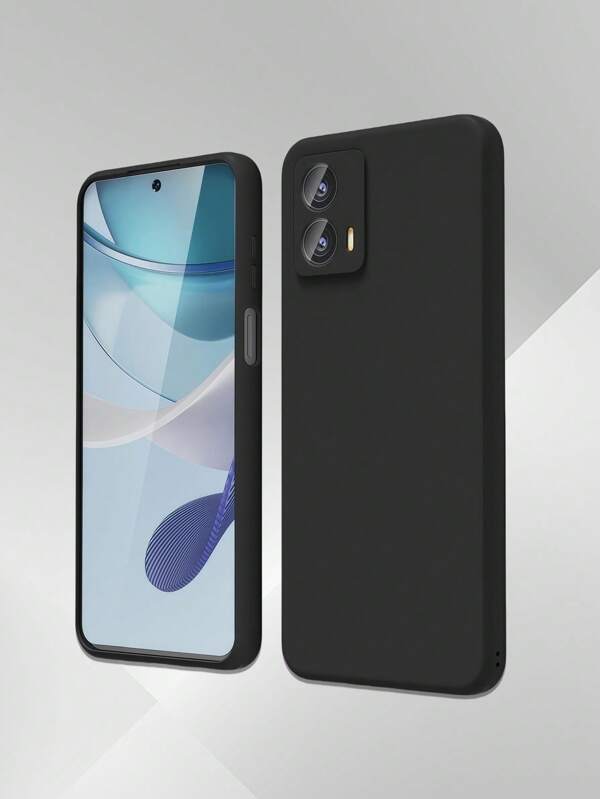 1 pieza Funda protectora antivolcado negra adecuada para teléfonos móviles de la serie Infinix