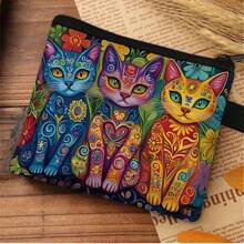 Full Print Coin Purse For Cat Pattern For Women Wallet Purse Wallet Travel Wallet Coin Wallet Mini Wallet