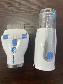 USB 充电式电动宠物除蚤梳，狗狗专用除蚤刷梳 - 白色 - 查看 5