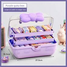Bow Hair Accessory Organizer Box, Cute Hair Clips, Pins, Jewelry, Makeup Item Dust-Proof Storage Box ,Jewellery Box,Pouch,Makeup Brush Holder,Brush Holder,Perfume Organiser,Pouch Bag - Multicolor - View 13