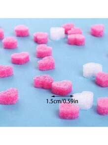50 piezas de relleno en forma de corazón, accesorios de decoración de caja de regalo de colores mixtos, para empaquetar regalos, Día de San Valentín, Día de la Madre