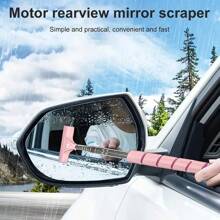 1 Piece Of Retractable Windshield Wipers, Car Mirror Wipers With Retractable Long Bar, Retractable Car Glass Scraper, Auto Accessories, Portable Car Lens Raindrop Cleaner, Practical And Portable