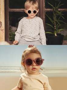 2026 Newest 3/4/5/6Pcs Baby Boys Girls Cute Fashion Round Kids Children Fashion Glasses Eyewear,Card Only Show,Don't Shipping - Multicolor - View 6