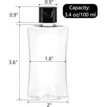 15/5/10pcs Travel Bottles With Flip Cap Clear Plastic Travel Size Containers Portable Leak Proof Squeeze Bottle Refillable Empty Cosmetic Containers For Liquid Shampoo Lotion Equipped With Waterproof Labels Very Easy To Pack And Travel Thanksgiving, Halloween, And Christmas Are Applicable