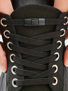 2PCS Set Of 39.37 Inch Corrugated Sports Shoelaces, Lightweight, Woven, Solid Color, Adjustable, Including 2 Shoelaces And 2 Buckles, Hand Washed