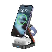 Đế sạc không dây từ tính 3 trong 1, đế sạc nhanh 15W, tương thích với iPhone 16/15/14/13/12, tương thích với Apple Watch, tương thích với Pro 3/4, sử dụng trên máy tính để bàn, sử dụng tại nhà, tương thích với iPhone 16 15 14 13 12 11 X 8 Pro Max/Pro/Mini/Plus, tương thích với , tương thích với , thích hợp cho văn phòng, ký túc xá và gia đình. - Nhiều màu - Xem 5