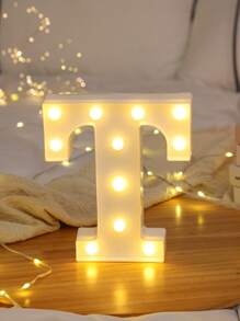 1pc Letter Lights For Holiday Party Decor, Children's Room Decor, 26-Piece English Alphabet & Numbers LED Decorative Light, BABY Anniversary, 6.3inch/16CM, Birthday Decoration And Gift, Holiday Decor And Party, Wedding Decoration, Home Bedroom Decor, Living Room/Gathering Decor, Camping, Warm White Lighting
