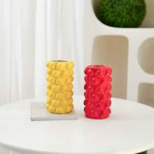 1pc/2pcs Creative Ceramic Vase With Fruit & Lemon Design, Strawberry Element Vase, Nordic Style Home Decor Vase For Living Room, Bedroom, Study