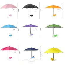 1pc Mini Umbrella For Smartphones With Universal Pig-Shaped Suction Cup Holder, Outdoor Anti-Glare Sun Shade, Made Of Polyester Fiber Material, Rain And Sunlight Proof, Mobile Phone Holder With Universal Adjustable Glare Blocking For Outdoor - Multicolor - View 9