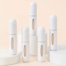 5 件 5 毫升便携式迷你塑料底部可填充香水喷雾器，化妆容器，男女通用旅行装，可作为礼物赠送