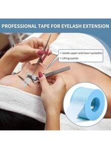 1 Rolle neue hochviskose blaue atmungsaktive Silikonklebeband Eyelash Extension
