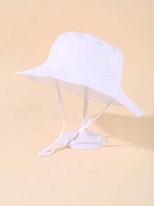 3 Stücke Kinder einfache lange Seil Kombination Fischerhut, verstellbare Größe für Outdoor Sonnenschutz, Freizeithut geeignet für Jungen und Mädchen, Frühling und Reisen, Strandurlaub, Sonnenhut, Fischerhut. - Rosa + Weiß + Beige 3 Kombinationen - Übersicht 13