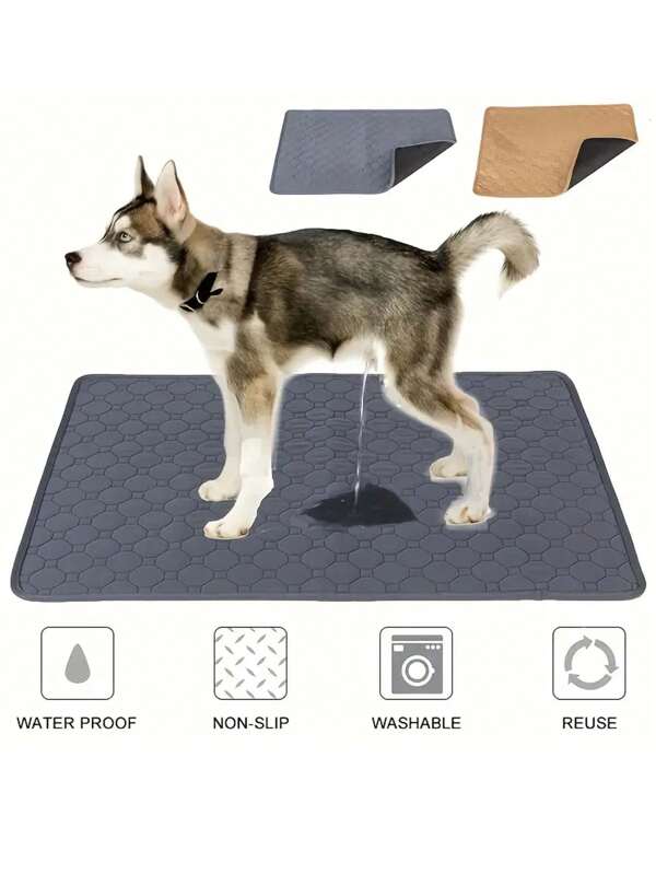 Washable Dog Pad, Reusable Small Dog Mat, Anti-Slip Carpet, Large Dog Pad, Absorbent & Leakproof Training Pad, Suitable For Pets, Kennels, Play Pens, Beds, Sofas