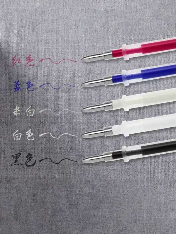 20/100 Pcs Multicolor Professional Heat Dissipation Pen For Fabric & Leather - Water Soluble Garment Marking Tools With Temperature Sensitive Ink, Garment Manufacturing Custom Supplies Embroidery Spot (Sewing Essentials/Textile Craft)