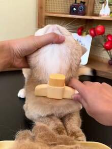 1 件/2 件宠物自清洁刷，猫狗脱毛刷，长毛宠物梳理刷，毛发打结按摩刷，一键自清洁耙，不建议用于短毛宠物 - 彩色 - 查看 5