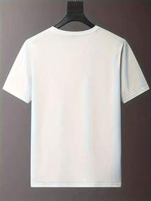 Camiseta de Moda con Cuello Redondo y Patrón de Letras BFXW - Albaricoque - Ver 2