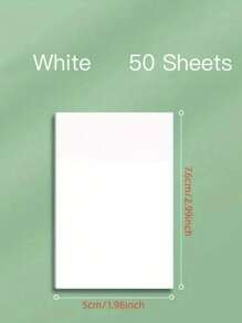 1PC 50Sheets Transparent Posted It Sticky Note Pads Notepads Journal School Stationery Office Supplies