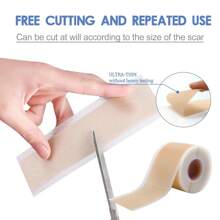 4 Pcs X 150cm Silicone Scar Sheets, Cover Surgery Scars, Waterproof Breathable Skin Scar Beauty Concealer Tape