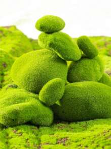Simulation Moss Stone Simulation Moss Stone Shooting Props Landscaping Decoration Ornaments Micro Landscape Layout Wall Setting,Fake Plants