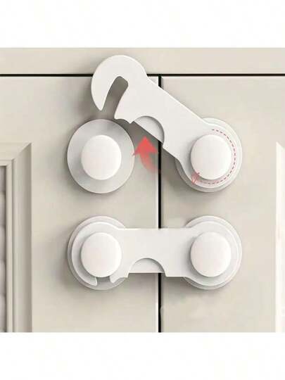 4/10 Pcs Children Lock, Drawer Lock, Anti-Pinch Cabinet Door Locks, Toilet Fridge Lock, Baby Protection Products, Multi-Functional Baby Anti-Pinch Drawer Lock, Children Lock, Infant Protection Baby Products Cabinet Lock