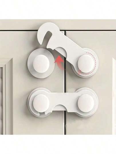 4/10 Pcs Children Lock, Drawer Lock, Anti-Pinch Cabinet Door Locks, Toilet Fridge Lock, Baby Protection Products, Multi-Functional Baby Anti-Pinch Drawer Lock, Children Lock, Infant Protection Baby Products Cabinet Lock