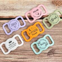 Pet Apple Air Tag Dog Collar Holder Personalized Engraving Airtag Case Silicone Pet Collar Holder AirTag Cover Pet ID Tag