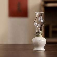 1Pc Ceramic Kerosene Lamp Tea Ceremony Atmosphere Candle Old Butter Lighting Decoration(Without Lamp Oil) Best Gifts,Home Decor ,Room Decor Birthday Graduation
