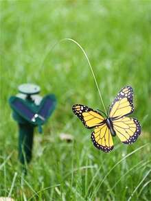 1/2/3/4pcs Solar Flying Butterfly Moving Fluttering Butterfly Decoration Decorative Waterproof Garden Post Centerpiece Suitable For Outdoor Decoration Of Home Yard Path Garden Landscape