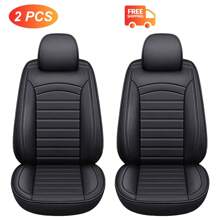 Car Seat Covers Full Set, 2pcs Front Seat Covers For Subaru BRZ For Subaru Crosstrek 2024 For Subaru Foreste Impreza WRX Car Seat Cover, Car Seat Protector Waterproof, PU Leather Car Seat Cushion Breathable Waterproof Full Wrapping Edge Seat Covers/Beige-2pcs Front Only