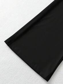 Pantalones acampanados negros con estampado de corazones para niñas, leggings de yoga de alta elasticidad elegantes, pantalones casuales largos de moda para niños