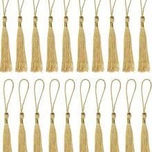 20pcs Miniature Silk Tassel Soft Glossy Handmade Bookmarks With Rope Loop, For Keychain, Earring, Jewelry Making, Memorabilia, Graduation Ceremony, Garment Sewing, Gift Tags DIY Craft Project - Multicolor - View 21