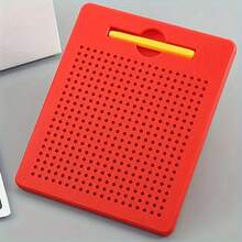 1 件红色便携式磁性绘图板，配有光滑钢球，可数字书写，适合返校、生日、圣诞节、新年和节日礼物 - 彩色 - 查看 11