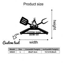 1pc Customizable Metal Barbecue Wall Decor, Rustic Outdoor Kitchen Decoration, Metal Barbecue Art Sign & Design, Perfect Gift For Dad And New Home Housewarming Gifts Birthday Graduation,Multi-Functional,Adjustable,Durable,Ornamental,Reusable,Exquisite,Adorable,High-Quality,Modern,Colorful,Cute,Comfortable,Stylish,Custom,Personalized,Unique,Ideal Gifts For Him,Ideal Gifts For Her,Home Refresh