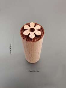 1pc Artistic Wooden Carved Stamp, For Ceramics & Clay, Sturdy Woodcarving Stamp, For Creative Patterns, Durable Clay Stamp Tool, For Handmaking & DIY Projects,Back To School,School Supplies - Multicolor - View 21