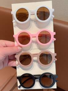 2026 Newest 3/4/5/6Pcs Baby Boys Girls Cute Fashion Round Kids Children Fashion Glasses Eyewear,Card Only Show,Don't Shipping - Multicolor - View 8