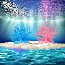 1pc/2pcs Artificial Coral Decoration Aquarium Aquatic Plants Soft Coral Artificial Coral Aquarium Aquarium Landscaping Sea Tank Set Decoration Aquarium Aquatic Plants Iron Branches Aquarium Landscaping Sea Tank Set Decoration