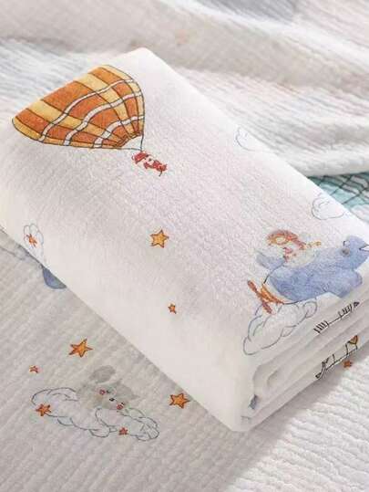 1 Stück 100*100cm Neugeborenen Baby süß bedrucktes Musselin Pucktuch